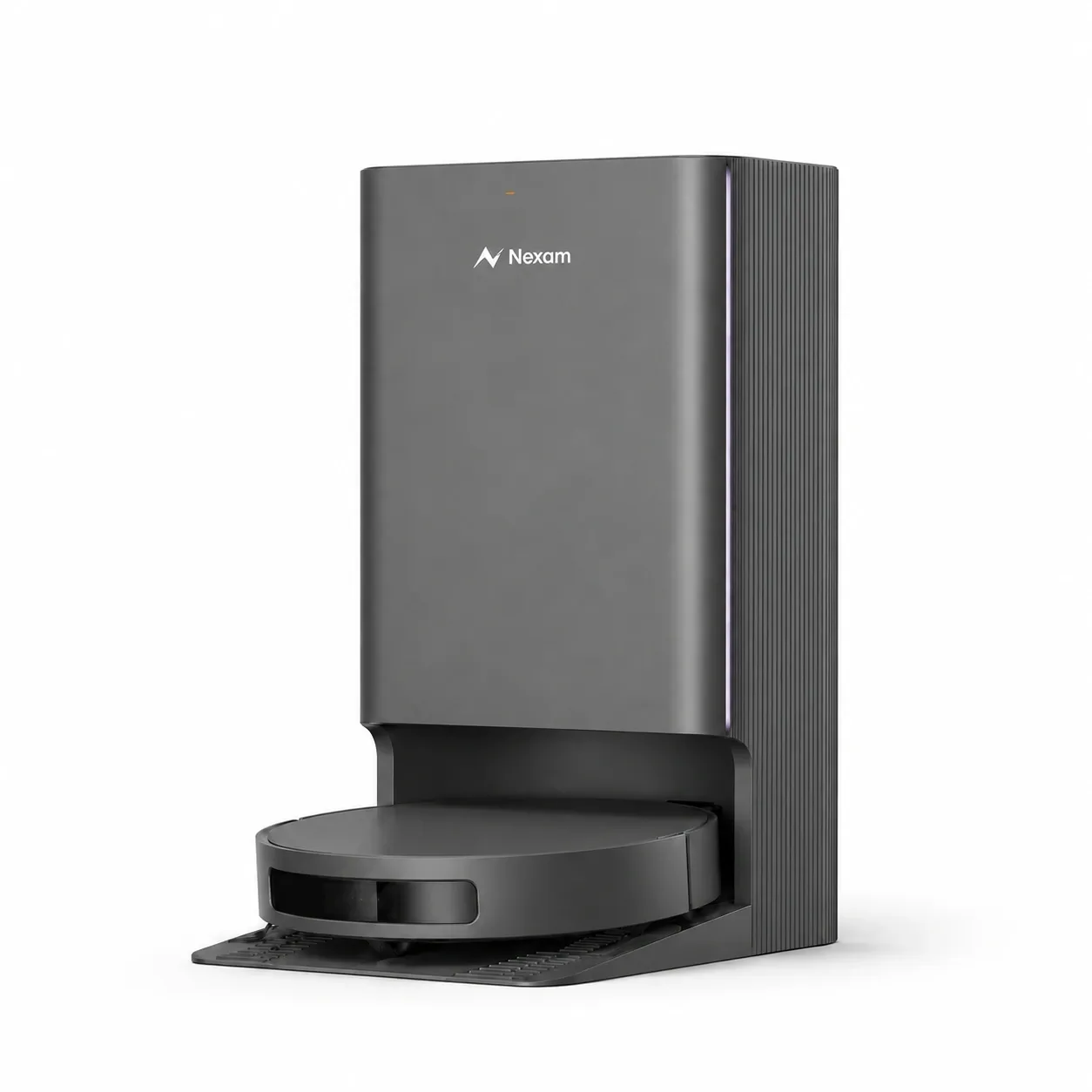 Nexam R1 Omni, robot aspirateur et sa station